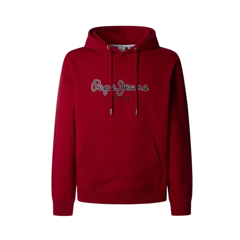Image of Pepe Jeans Hooded sweatshirt Pepe Jeans Duke Hoodie Rouge Unisex S