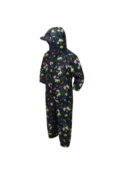 image of Regatta 'Peppa Pobble' Waterproof Isolite 5,000 Outdoor Puddlesuit Dark Navy