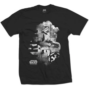 Image of Star Wars - Rogue One Stormtrooper Unisex Large T-Shirt - Black