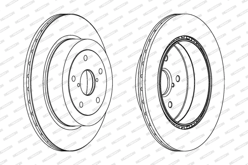 Image of Brake disc FERODO DDF1751C-1
