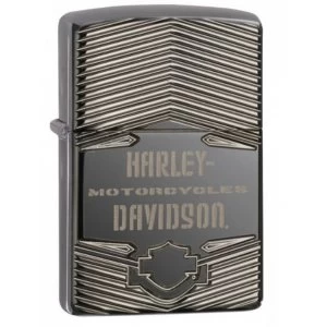 Image of Zippo Harley Davidson Armor Black Ice