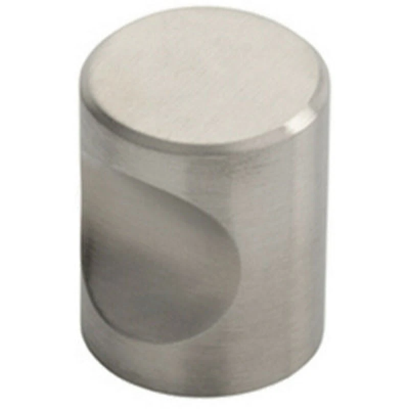 Image of Loops Cylindrical Cupboard Door Knob 20mm Diameter Stainless Steel Cabinet Handle Metallics unisex