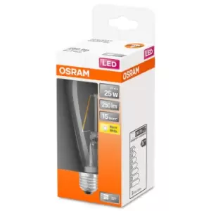 Image of Osram 25W Filament Clear E27 Edison LED Bulb - Warm White