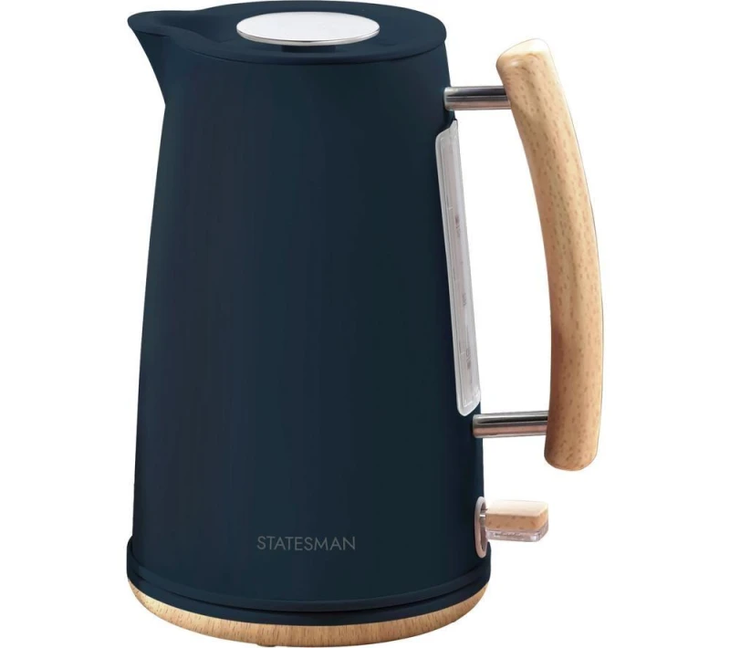 Image of STATESMAN Scandi SKK00153NB Jug Kettle - Blue & Brown, Brown,Blue 5016368015735