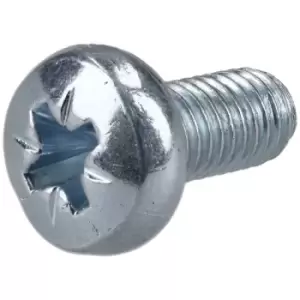 image of R-TECH 337049 Pozi Pan Head Machine Screws BZP M5 10mm - Pack Of 100