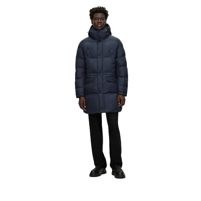 Image of Boss Mens Condolo Short Puffer Jacket Dark Blue male 38 (48)