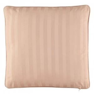 image of Hotel Collection Sateen Stripe Cushion - Stripe Blush