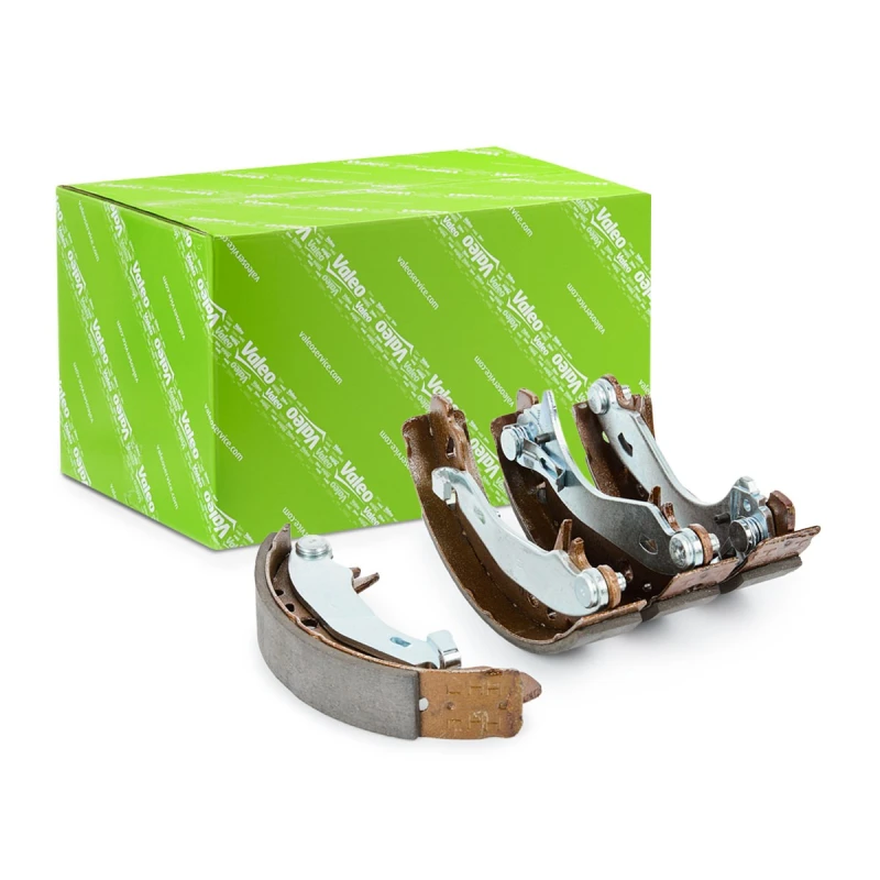 Image of VALEO 562453 Brake Shoes Rear Axle, without wheel brake cylinder Brake Shoe Set (70)
