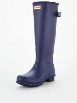 image of Hunter Back Adjustable Tall Welly - Purple