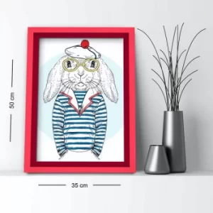 Image of 3550AHS-031 Multicolor Decorative Framed MDF Painting