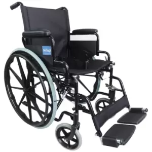 Image of Aidapt Self Propelled Steel Transit Chair - Black