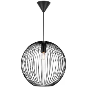Image of Nordlux Beroni Wire Frame Pendant Ceiling Light Black E27