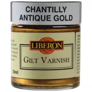 image of Liberon 014878 Gilt Varnish Compiegne 30ml