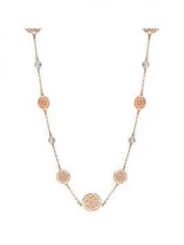 image of Mood Mood Rose Gold Plated Filigree Rope Necklace