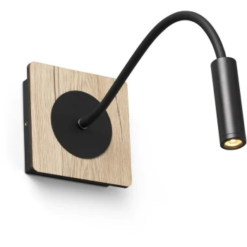 Image of Faro Mood LED Wood Wall Reader Light 2W 3000K
