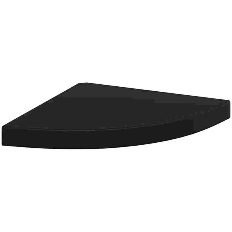 Image of VIDAXL Floating Corner Shelf Black 35x35x3.8cm mdf Vidaxl 8720286075500