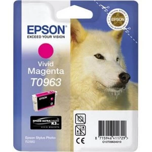 Image of Epson Huskey T0963 Magenta Ink Cartridge