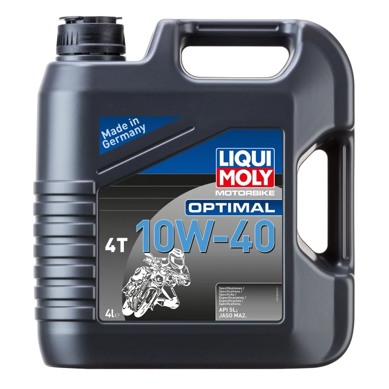 Image of Liqui Moly 21863 4T 10W-40 Optimal Motorbike Engine Oil - (4 Litres) LM21863
