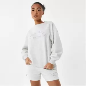 Image of Jack Wills Relaxed Graphic Crew - Grey
