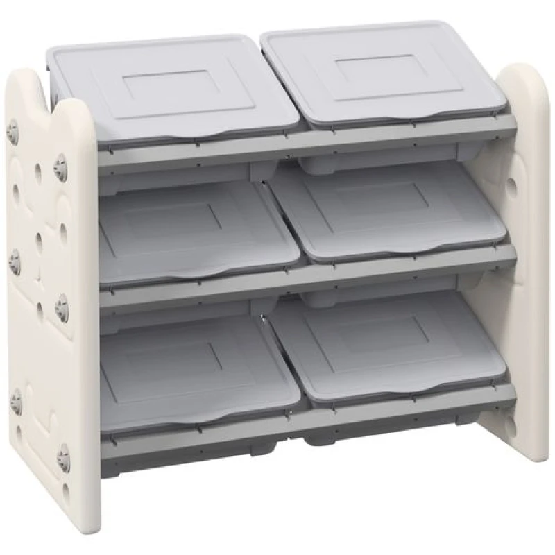 Image of AIYAPLAY Kids Toy Storage Units with 6 Storage Boxes - Aiyaplay 5056725566999