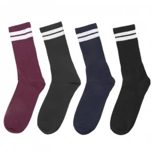 image of Jack and Jones 4 Pack Bellamy Socks - Multi