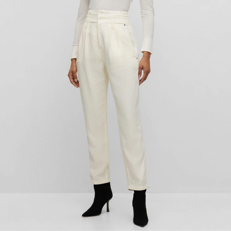 Image of Boss C_Tecla1-D Trousers White female 6