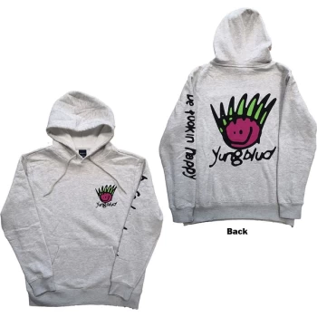 Image of Yungblud - Face Unisex Medium Hoodie - White