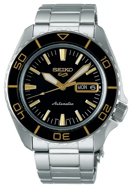 Image of Seiko SRPK99K1 5 Sports SKX Blacktone Redux (42.5mm) Black Watch