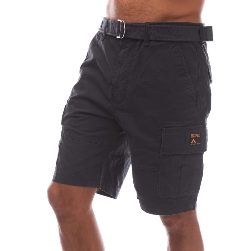 Image of Superdry Vintage Heavy Cargo Shorts Navy male 28 inch