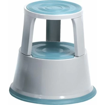 Image of Grey Metal Kick Stool - Lincoln