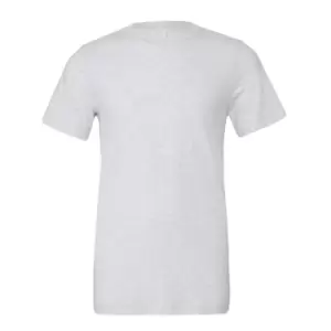 image of Canvas Triblend Crew Neck T-Shirt / Mens Short Sleeve T-Shirt (XS) (White Fleck Triblend)