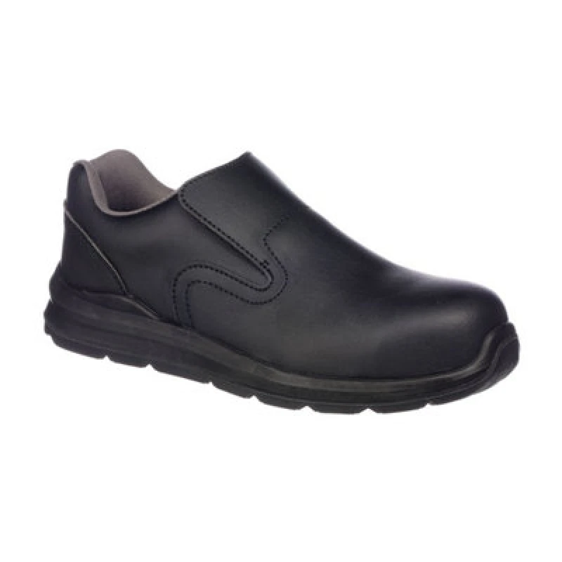 Image of Portwest Compositelite Slip On Safety Trainers FD62BKR36 Colour: Black