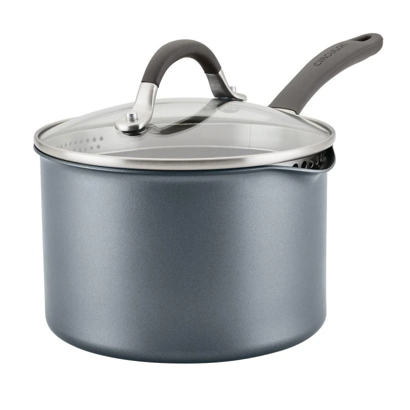 Image of Circulon Scratch Defense Extreme Non-Stick Saucepan, 1.8L Steel (Silver)