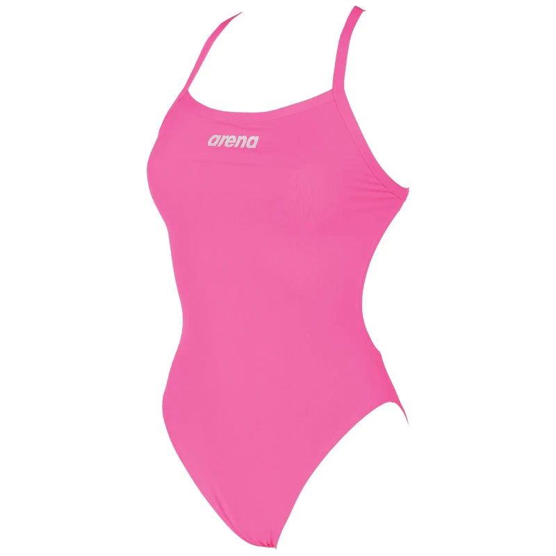 Image of Womens 1 Piece swimsuit Arena Solid Light Tech High Rose Female 32