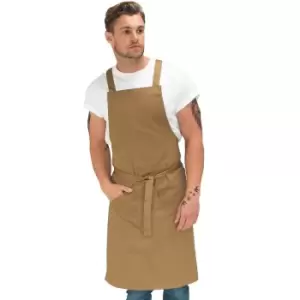 Image of Le Chef Unisex Adult Apron (One Size) (Khaki)