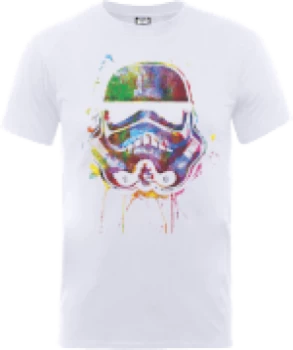 Image of Star Wars Paint Splat Stormtrooper T-Shirt - White - L