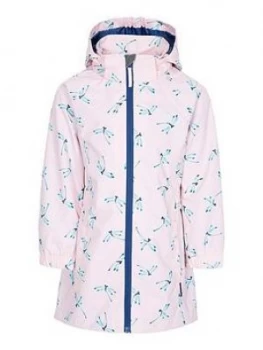 Image of Trespass Girls Frejja Printed Jacket - Pink, Size 7-8 Years, Women