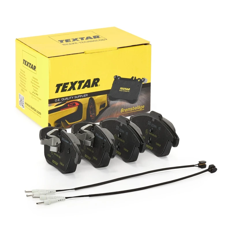 Image of TEXTAR 2433201 Brake pad set Q+ incl. wear warning contact, with accessories Brake Pad Set,disc brake (402)