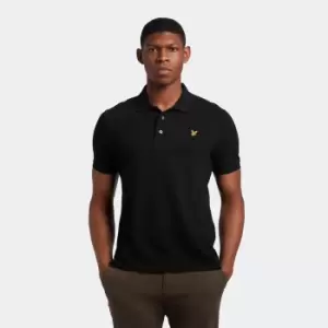 image of Mens Plain Polo Shirt - Jet Black - XXL