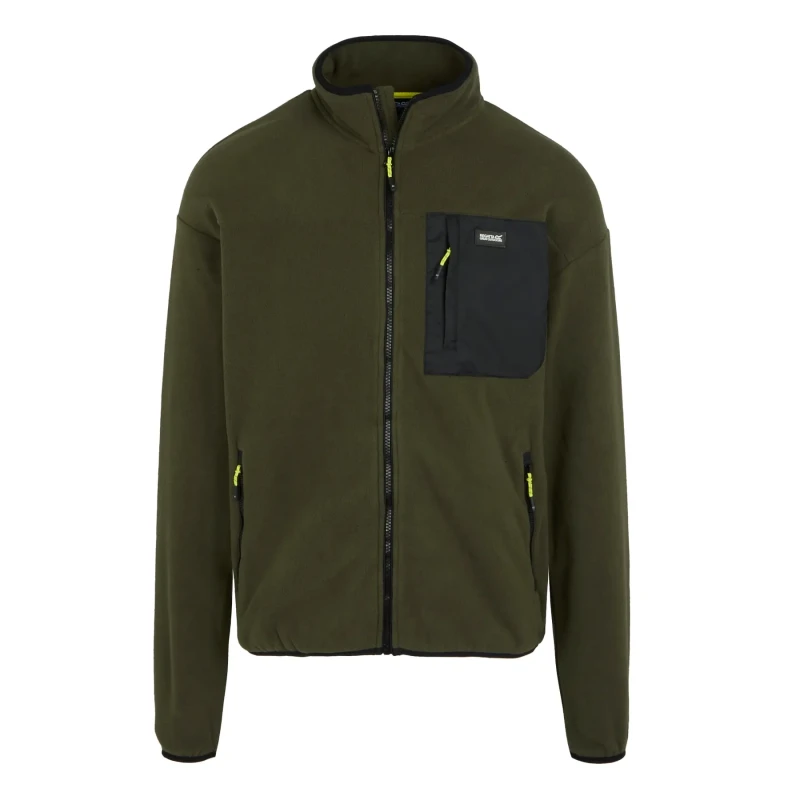 Image of Regatta Regatta Men 'Frankie' Full Zip Fleece in Green Size: 4X-Large Green 4XL Male 5063019892115
