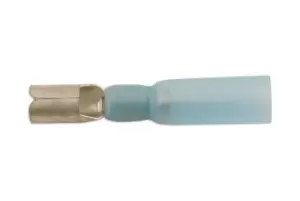 image of Blue Heatshrink Female Bullet Terminal Pk 25 Connect 30701