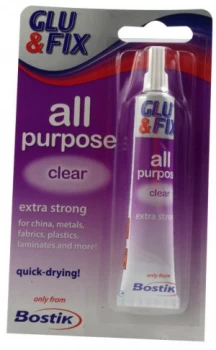 Image of Bostik All Purpose Clear Glue 20ml Pk6