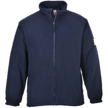 Image of Portwest - FR30NARS - sz S Flame Resistant Anti Static Fleece - Navy