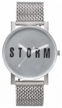 Image of STORM New Blast Mesh Green Silver Mesh Bracelet Green Watch