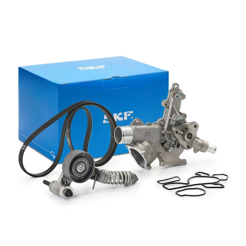 Image of SKF Water Pump + V-Ribbed Belt Kit SKF VKMC 35213-1