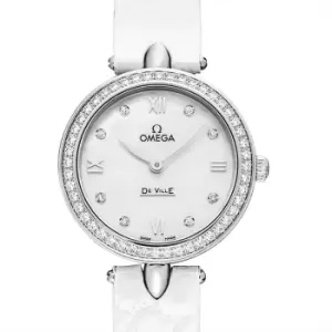 image of De Ville Quartz Mother of pearl Dial Stainless Steel Ladies Watch