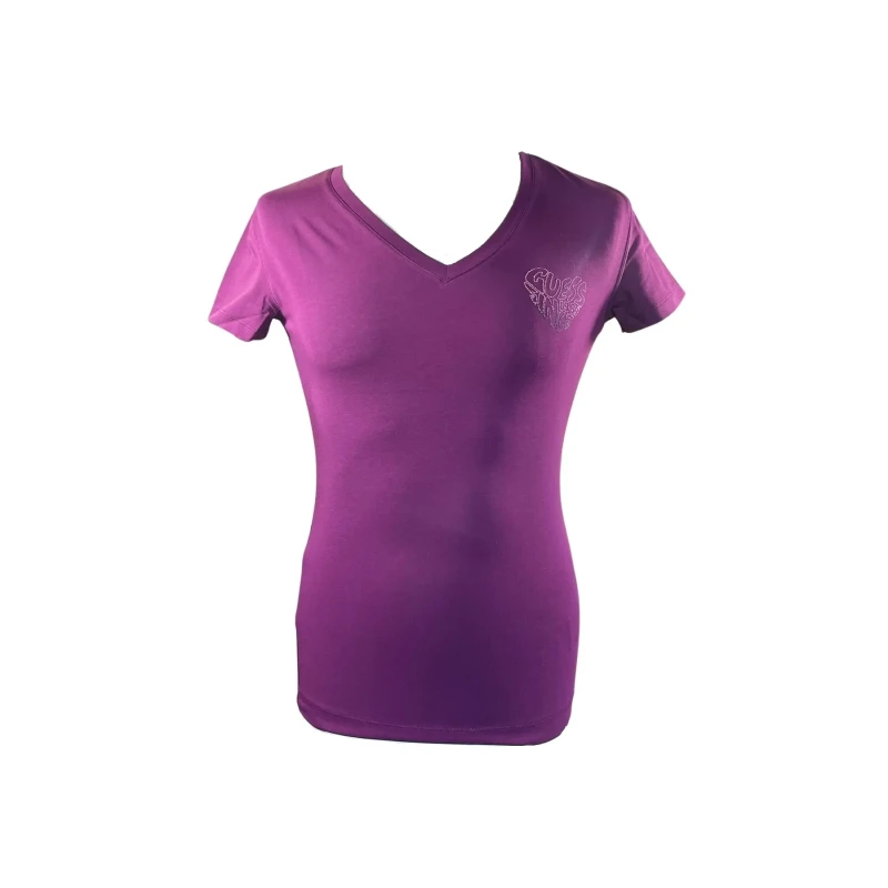 Image of Guess Womens T-Shirt Guess Heart Rouge Female XS