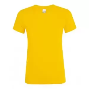 Image of SOLS Womens/Ladies Regent Short Sleeve T-Shirt (M) (Gold)