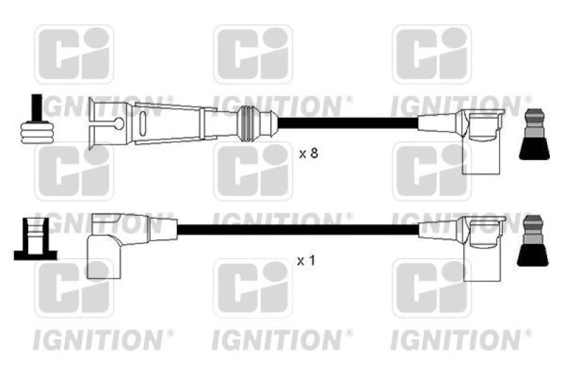 Image of QUINTON HAZELL Ignition lead set QUINTON HAZELL XC1182