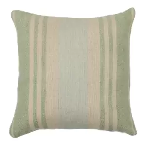 image of Gallery Interiors Lalla Stripe Cushion Green